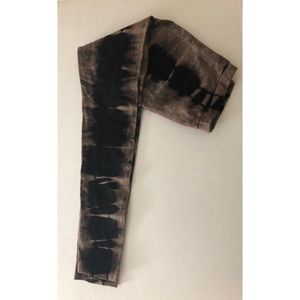 Blush boutique brown & black leggings